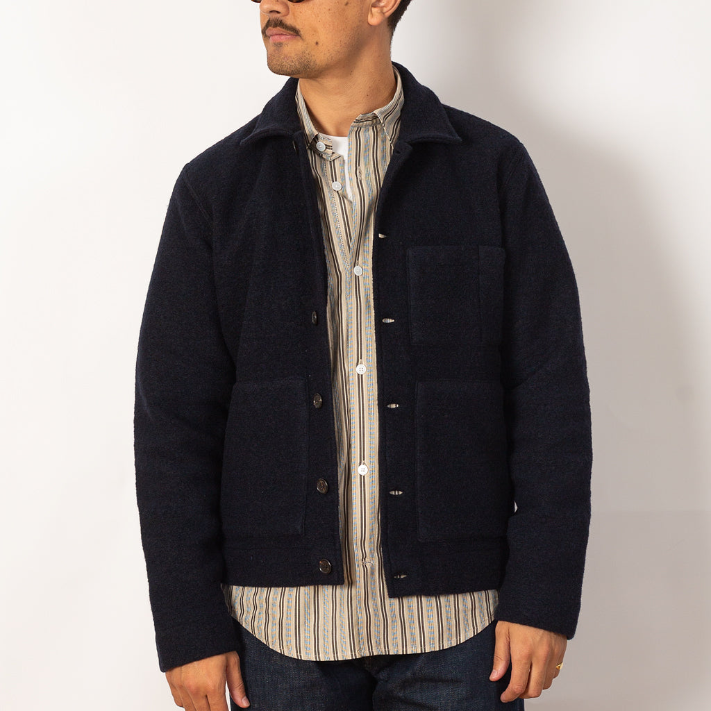 Uniform Jacket Wool Fleece - Navy