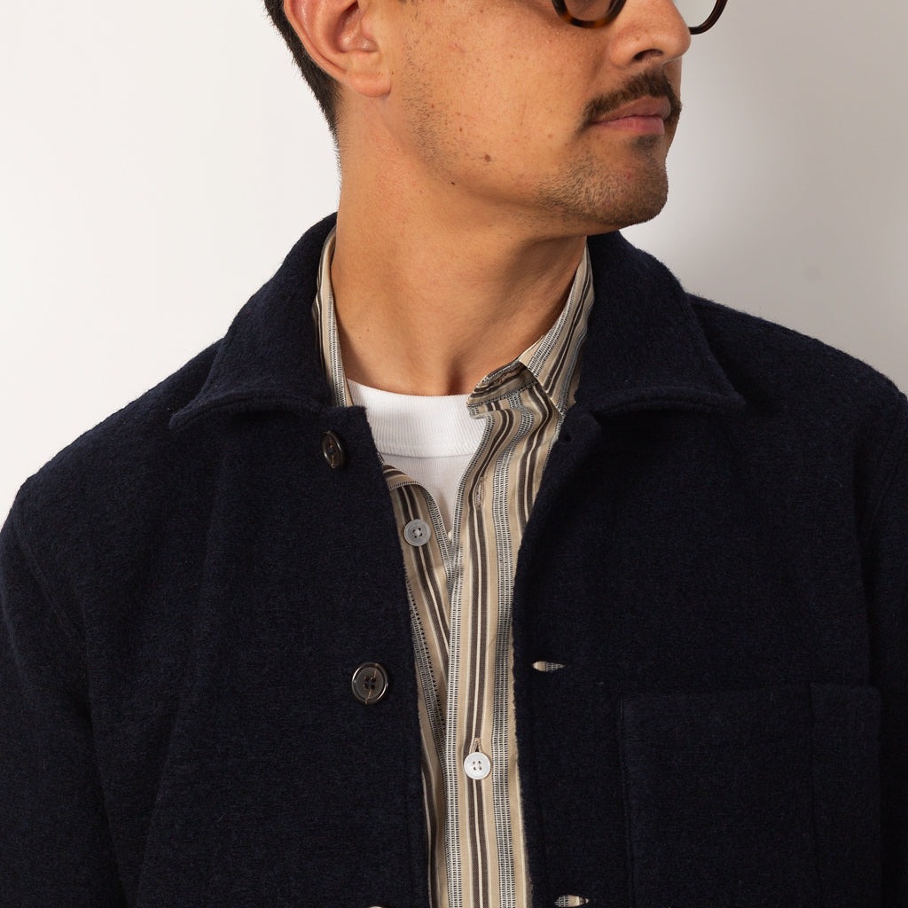 Uniform Jacket Wool Fleece - Navy
