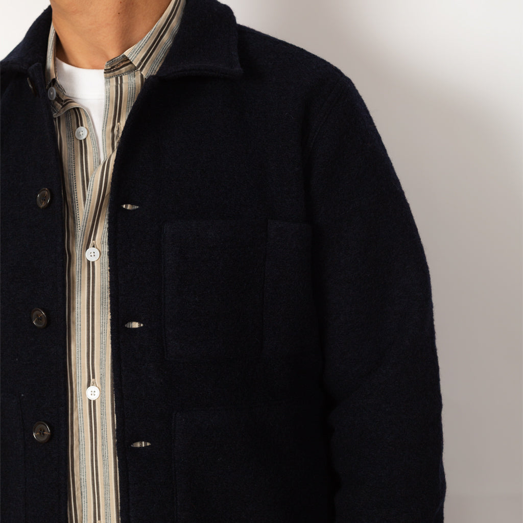 Uniform Jacket Wool Fleece - Navy