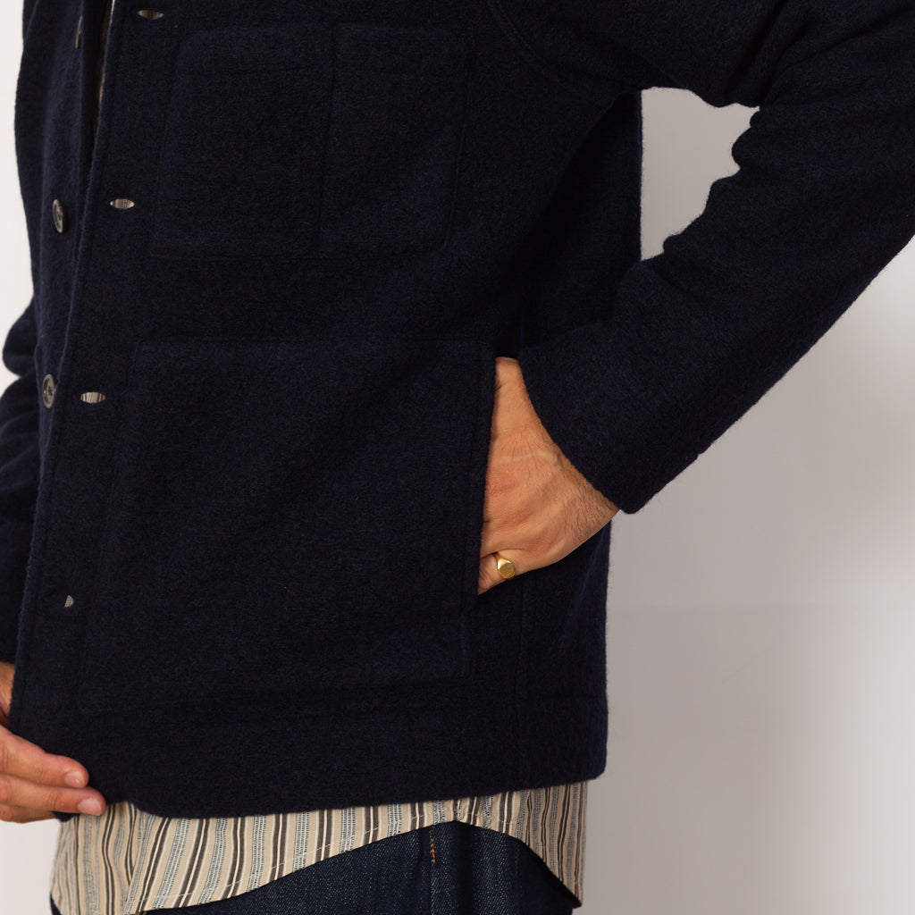 Uniform Jacket Wool Fleece - Navy