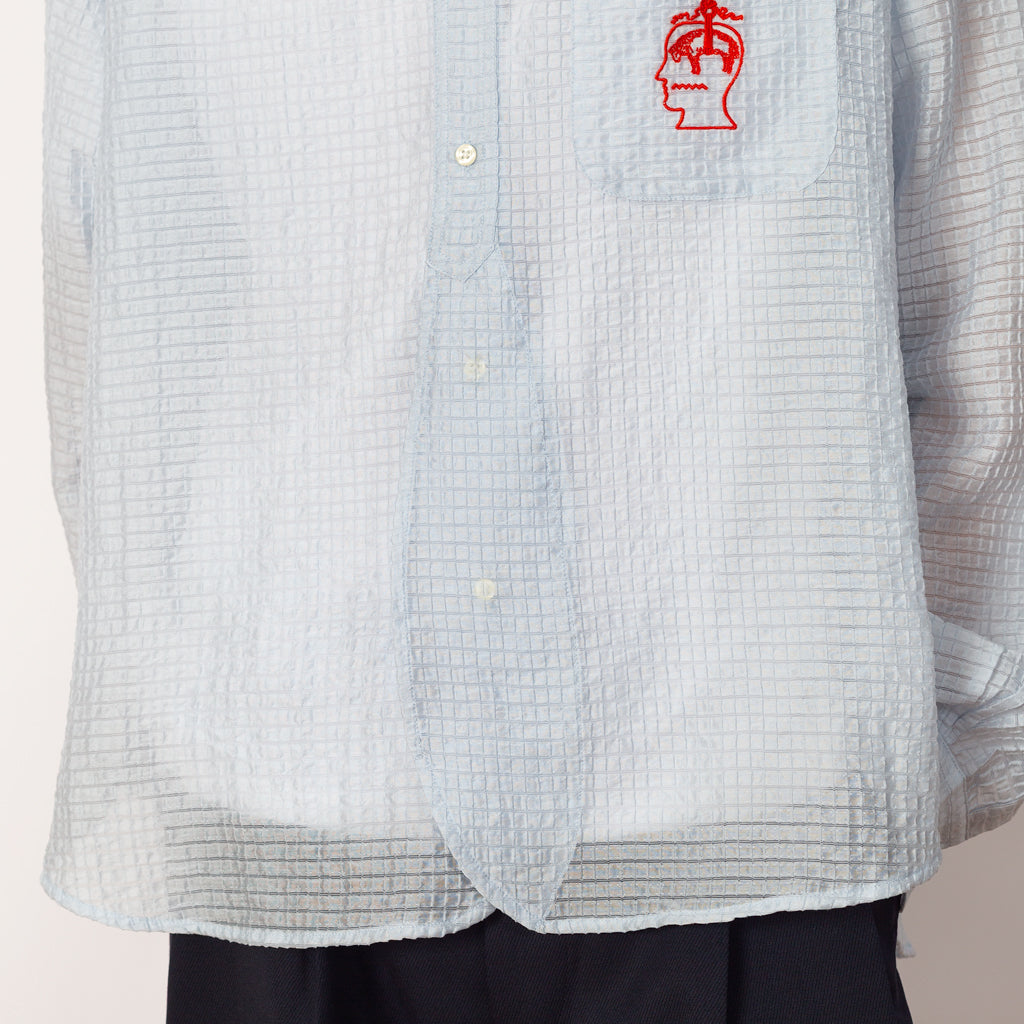 Brooks Brothers Half Placket Oxford Shirt - Ice