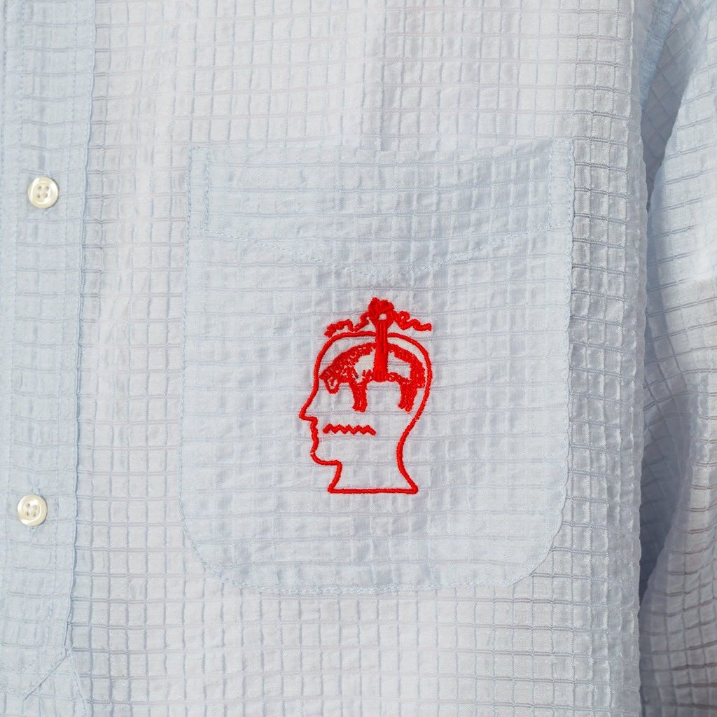 Brooks Brothers Half Placket Oxford Shirt - Ice