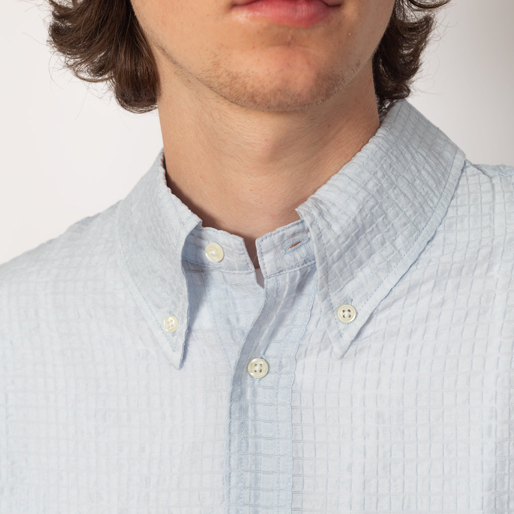 Brooks Brothers Half Placket Oxford Shirt - Ice