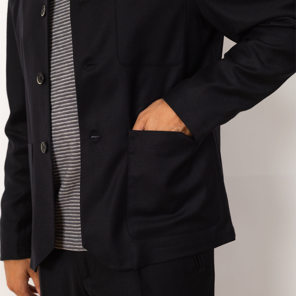 Overshirt Visal Flan - Navy