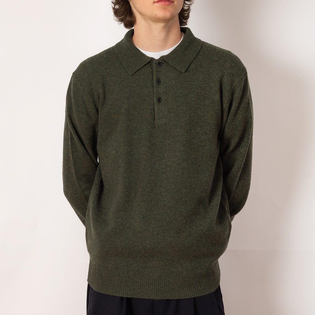 Knit Polo 9G - Green