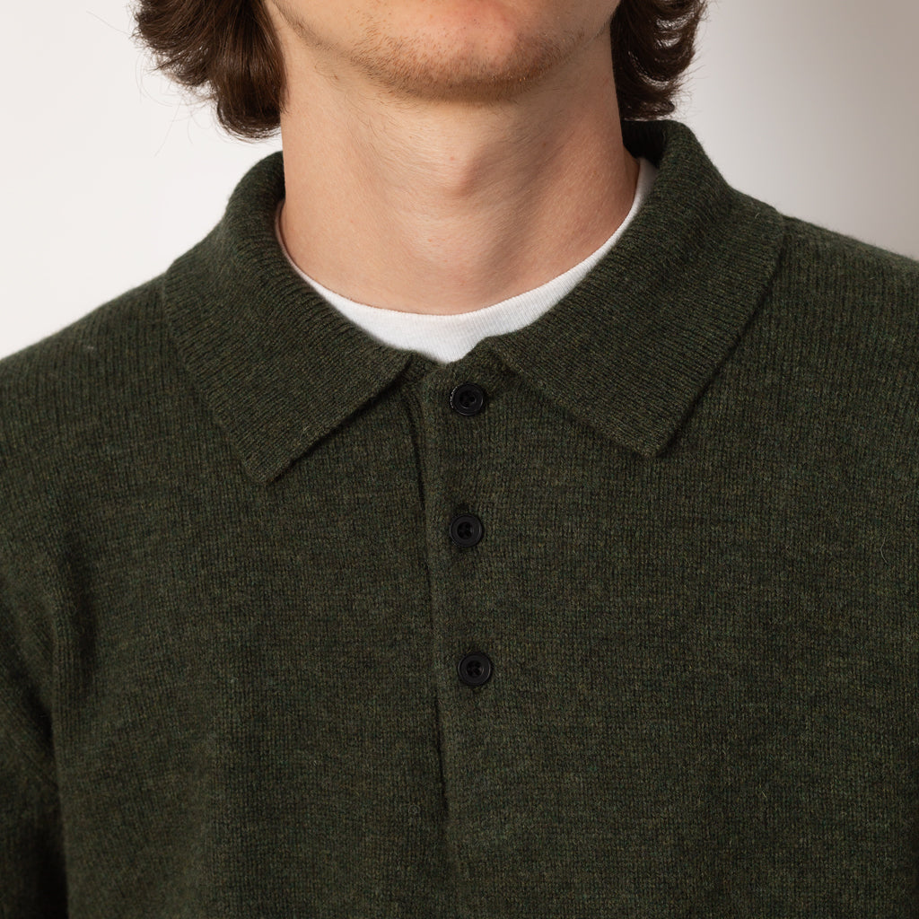 Knit Polo 9G - Green