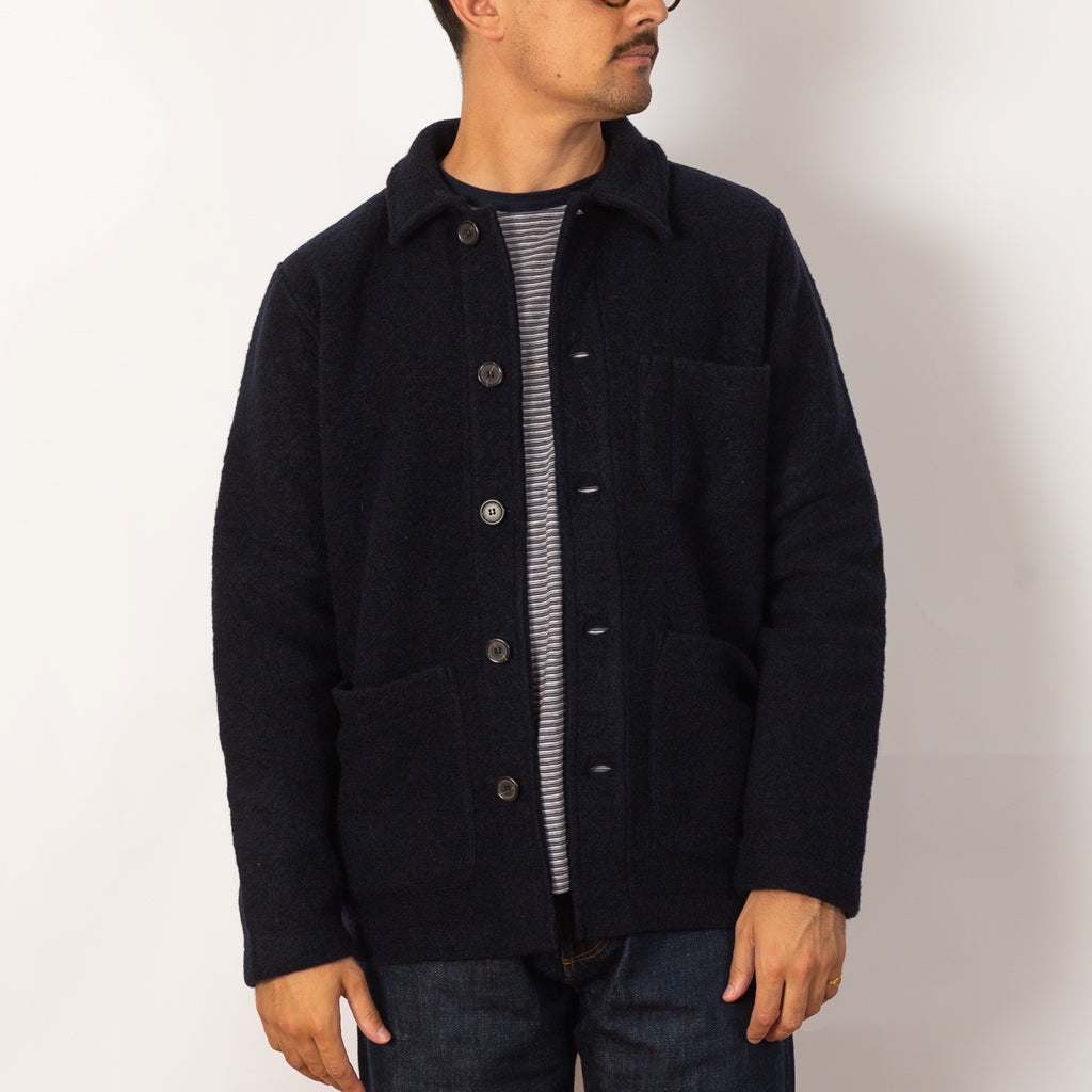 Field Jacket Wool Fleece - Navy