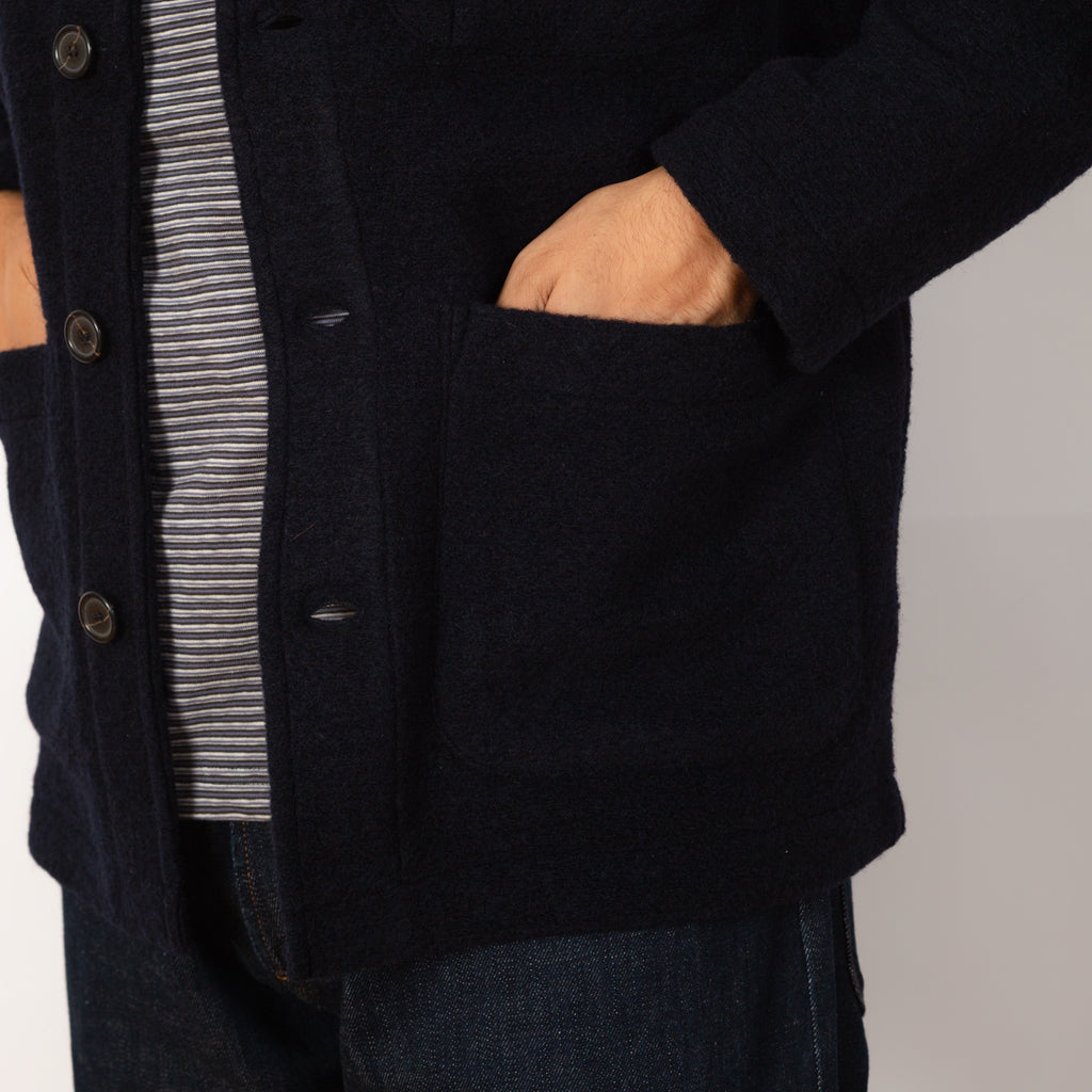 Field Jacket Wool Fleece - Navy