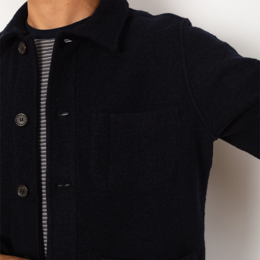 Field Jacket Wool Fleece - Navy