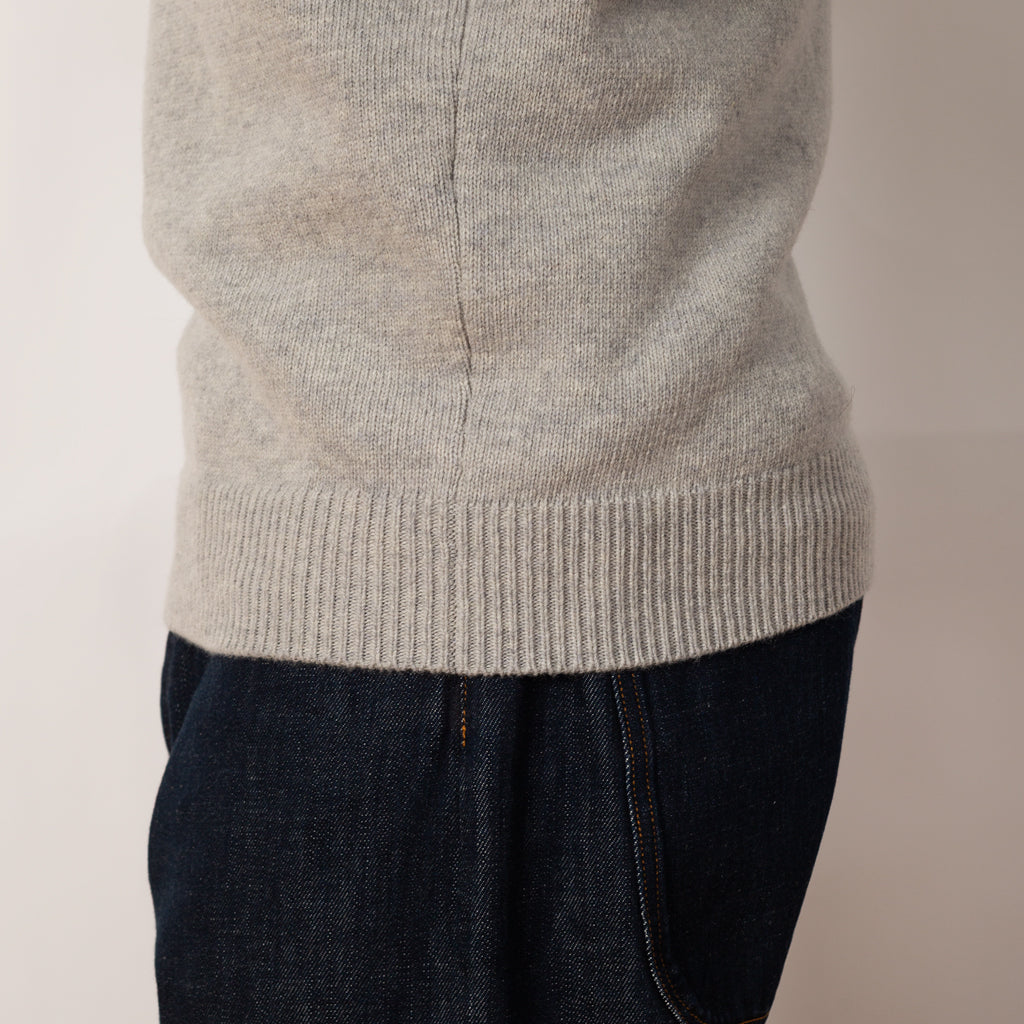 Lambswool Crew Knit - Polvere Melange - V0M64