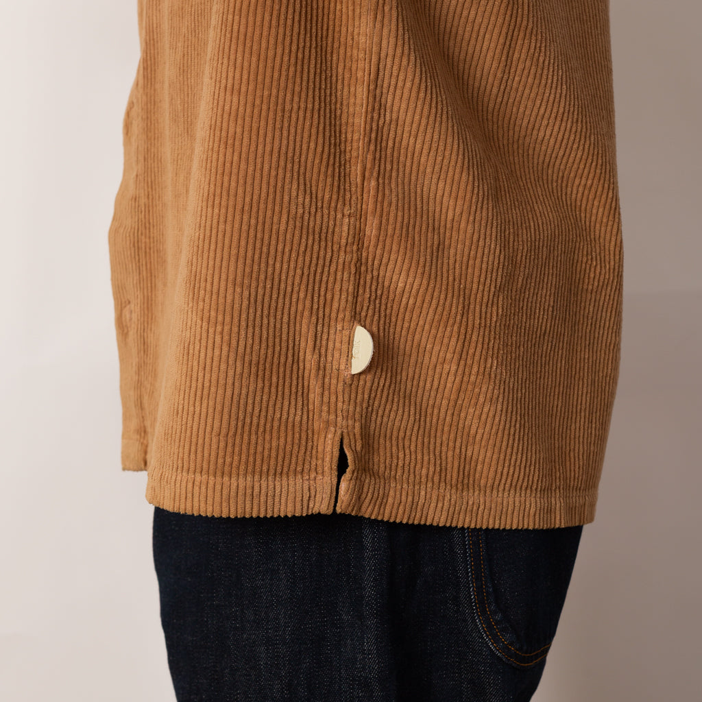 Patch Overshirt - Mink Chunky Cord