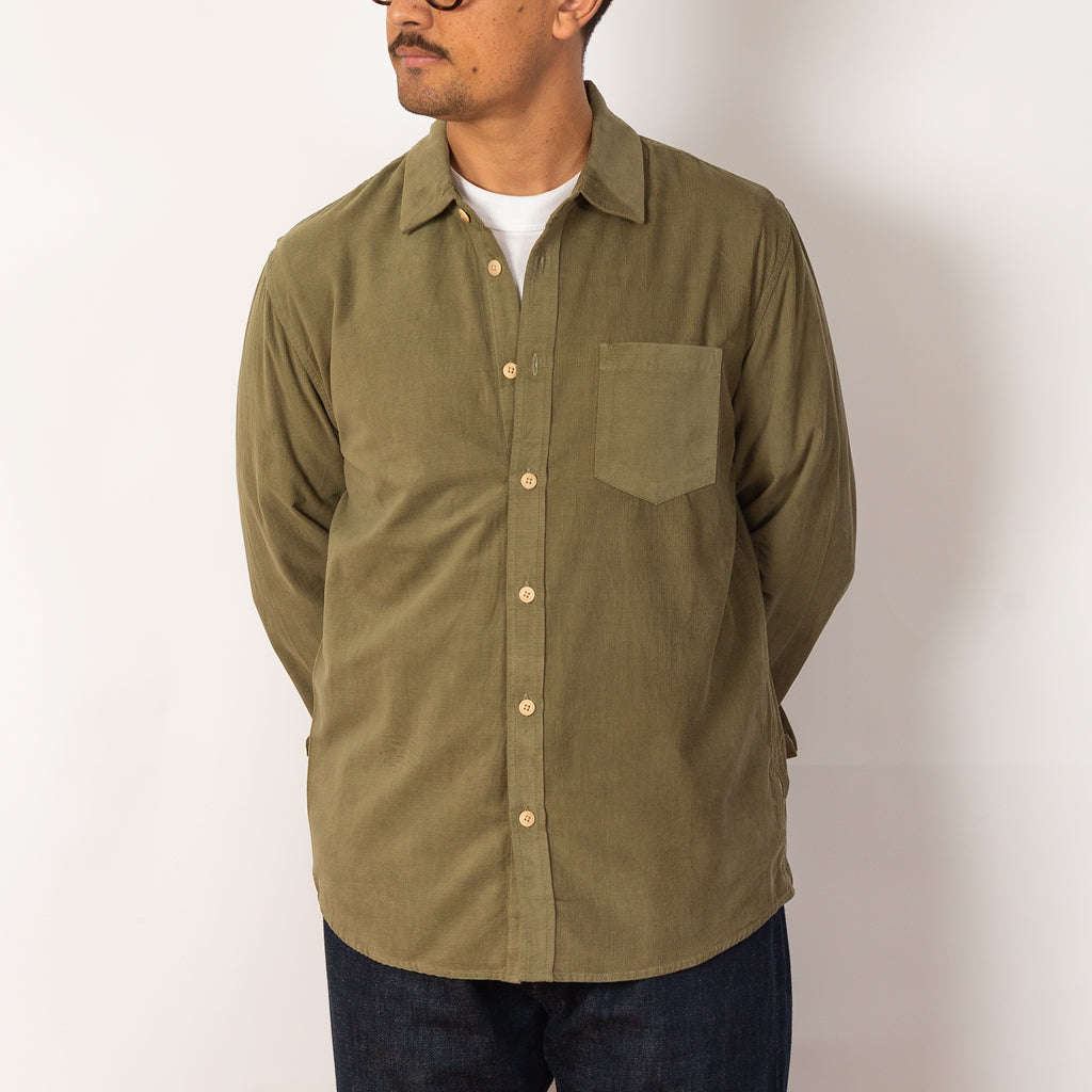 Direction Baby Cord Shirt - Olive