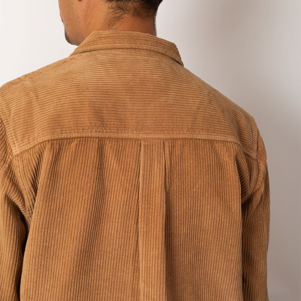 Patch Overshirt - Mink Chunky Cord