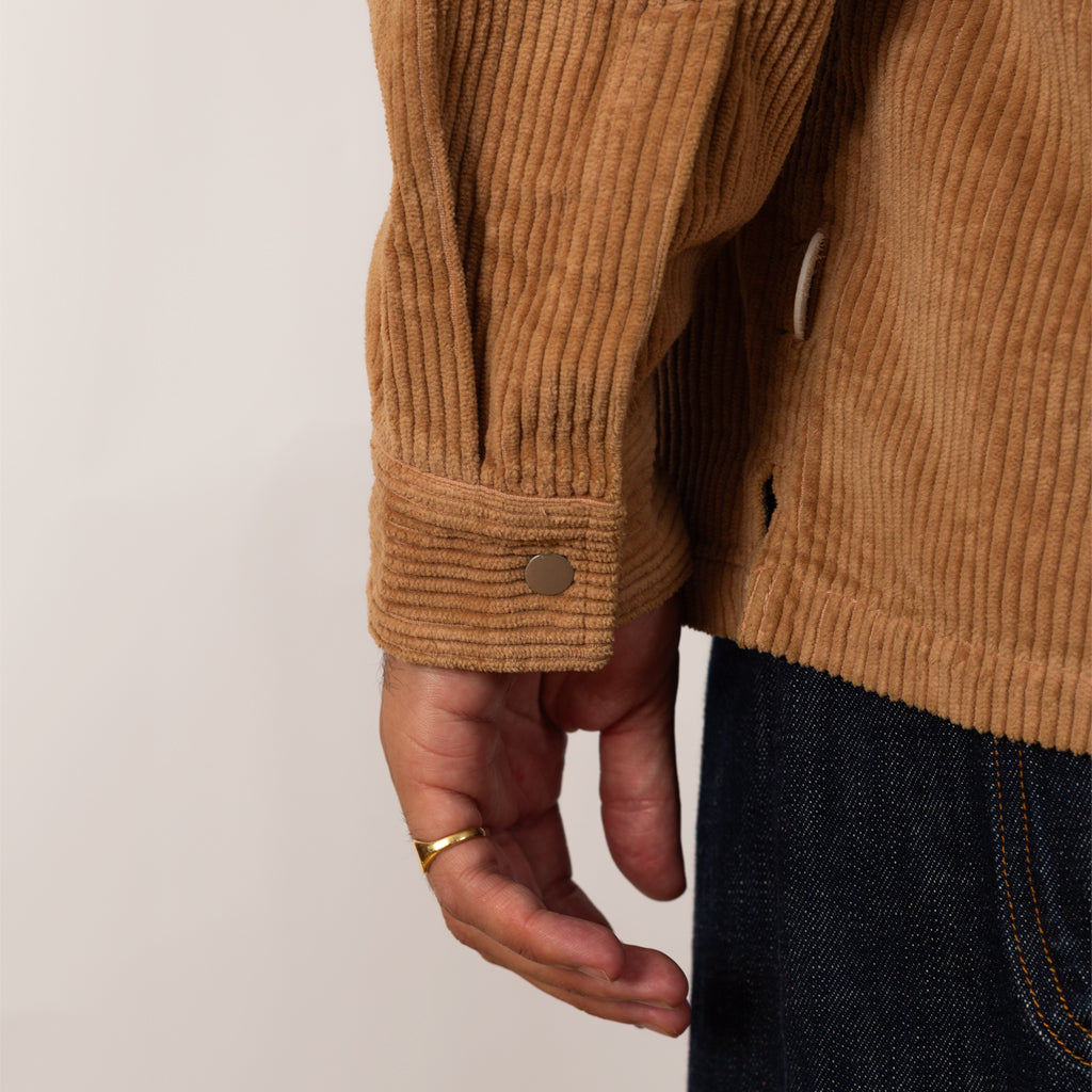 Patch Overshirt - Mink Chunky Cord