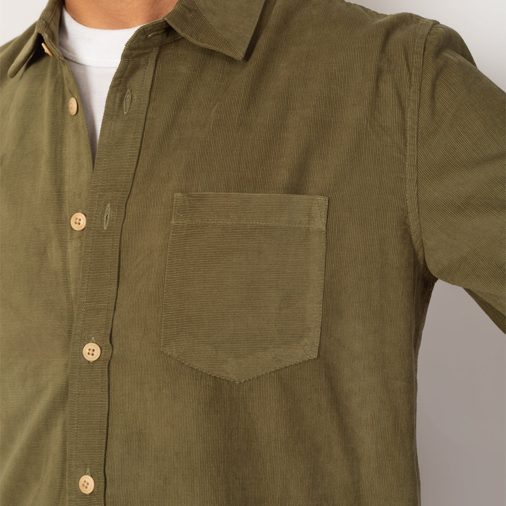 Direction Baby Cord Shirt - Olive