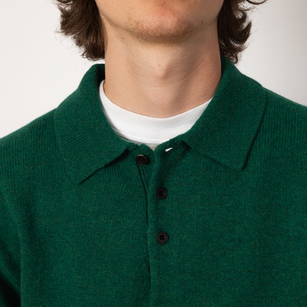 Knit Polo 9G - Bright Green