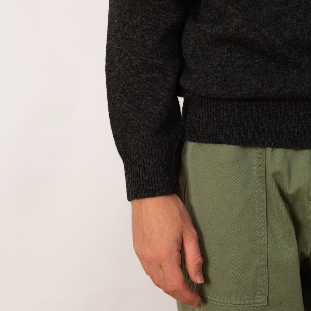 Knit Polo 9G - Charcoal