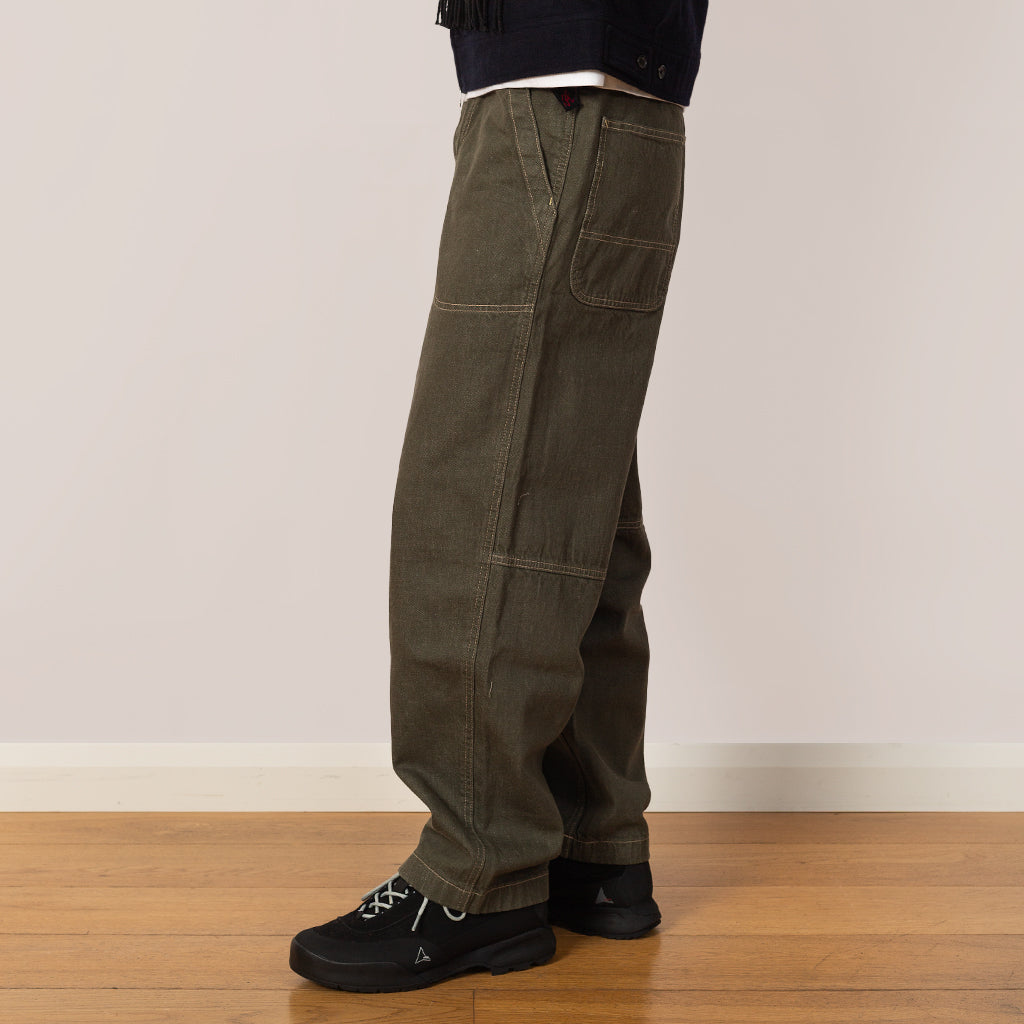 Japanese Slub Denim Pant - Dark Sage