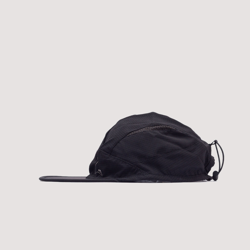 Bri Open Weave Cap - Black