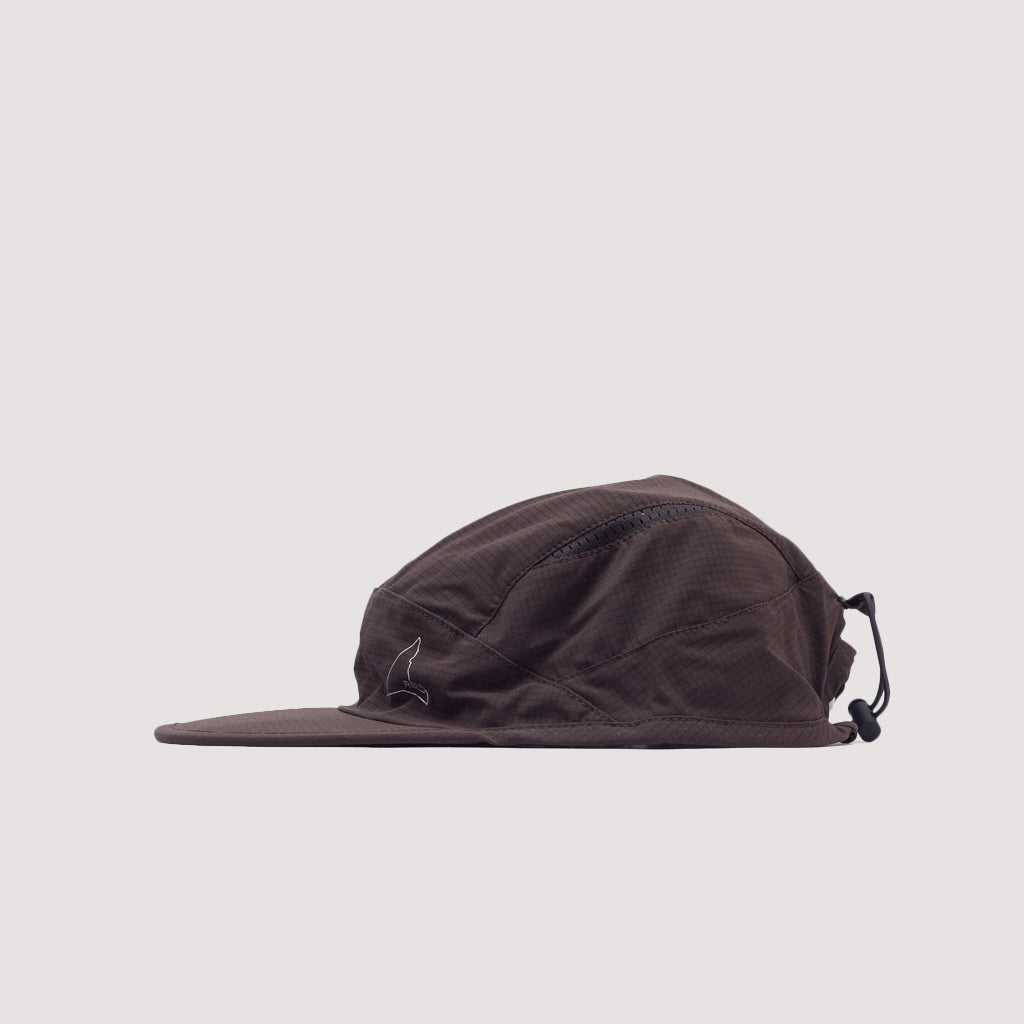Bri Open Weave Cap - Dark Brown