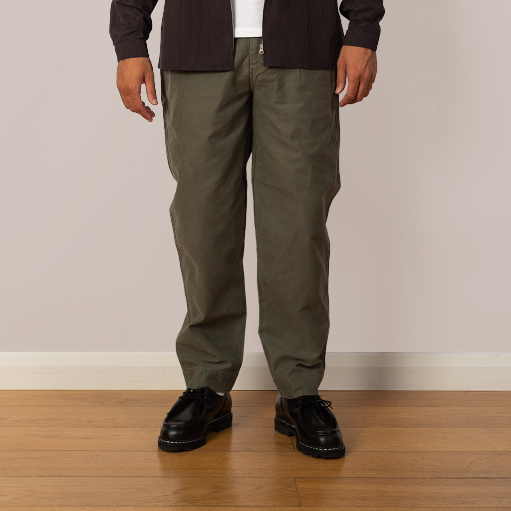 Signal Pant - Dark Olive Slub