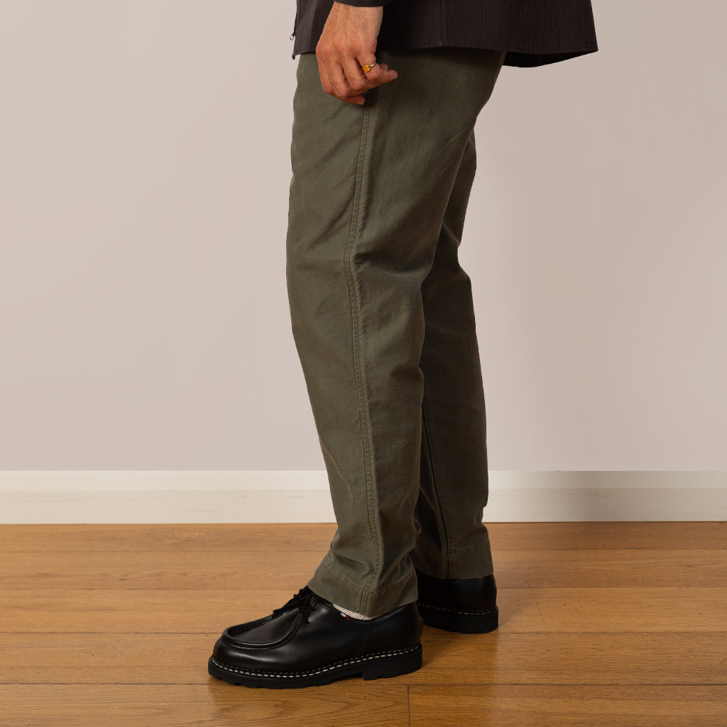 Signal Pant - Dark Olive Slub