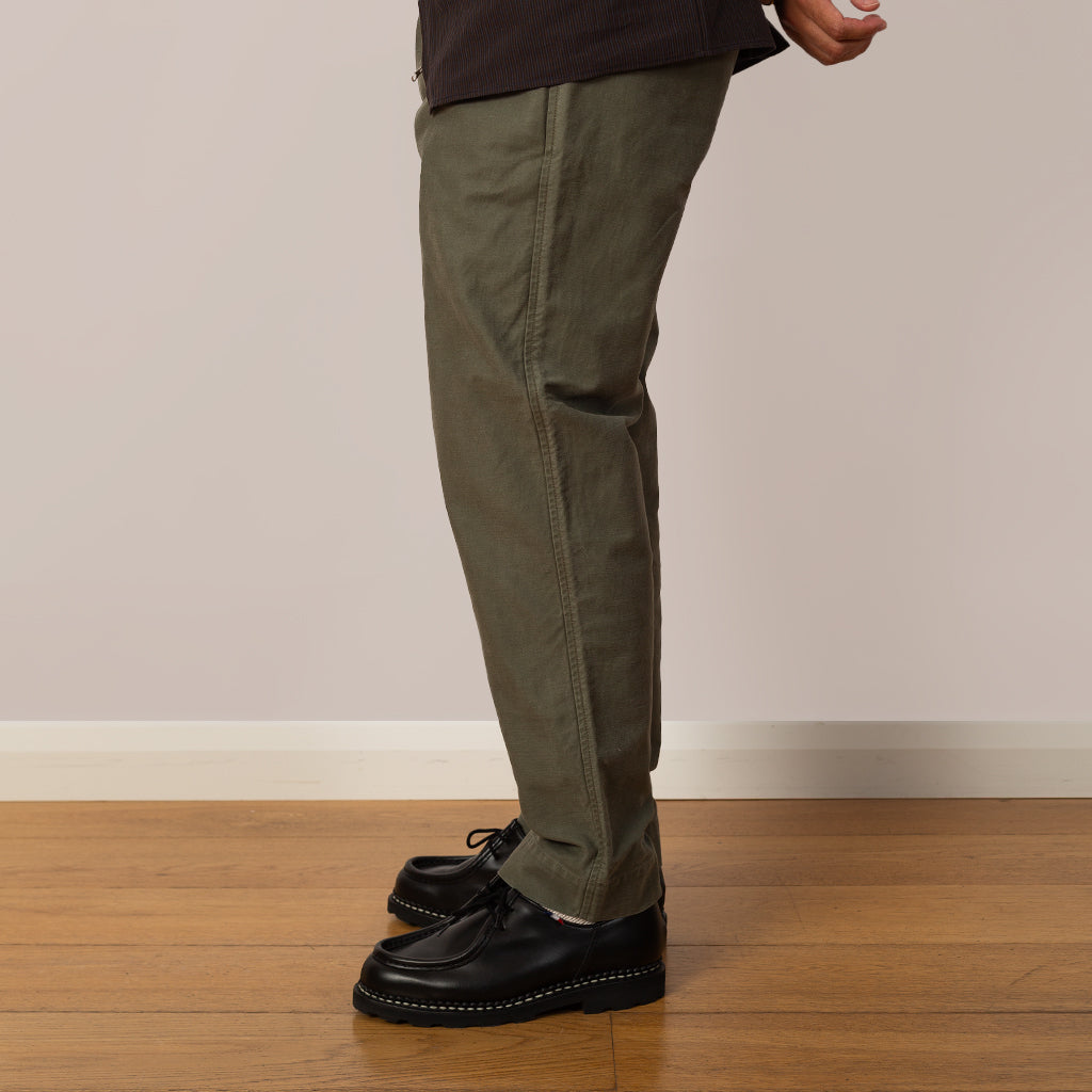 Signal Pant - Dark Olive Slub