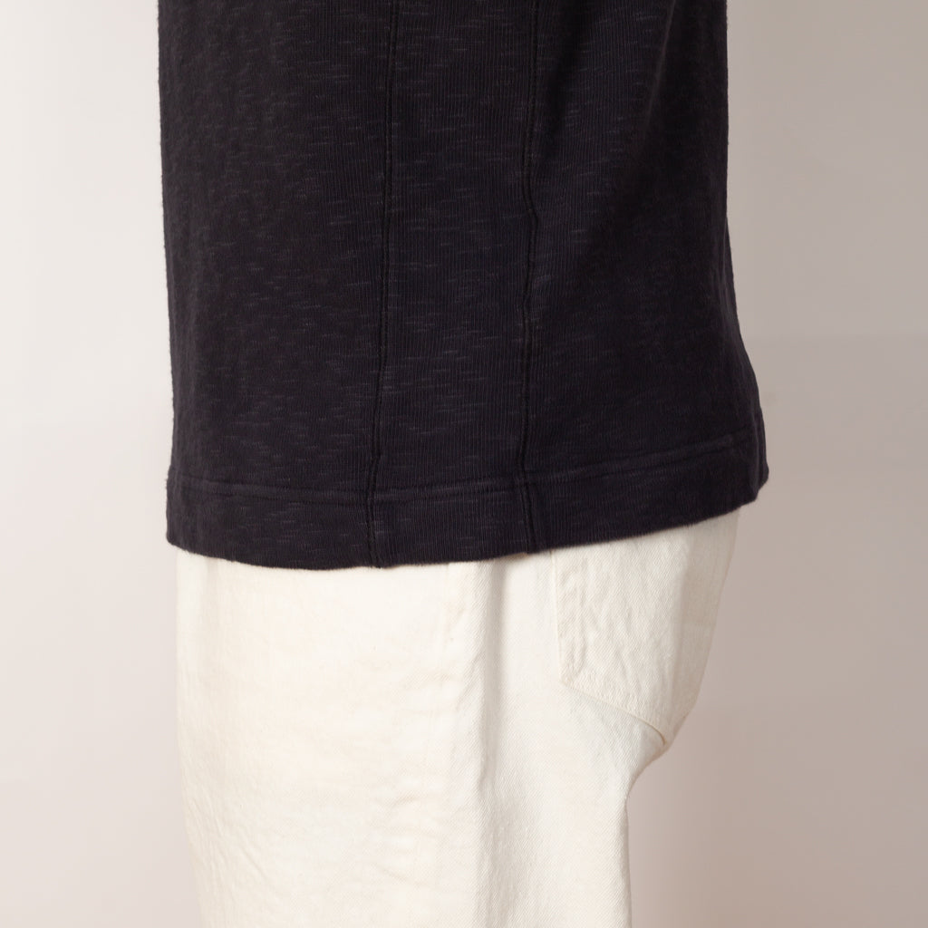 One Button Polo - Ink - V0026