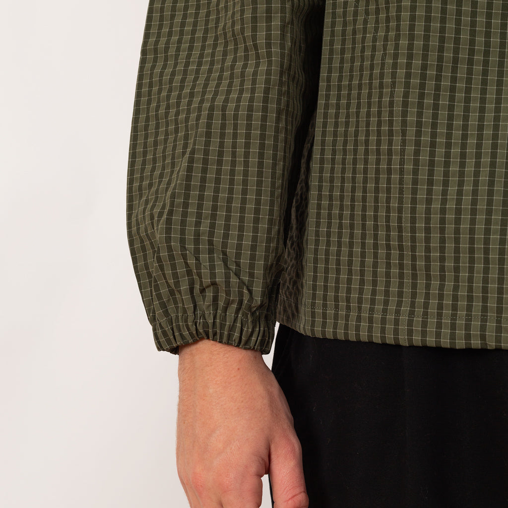 Northside Plaid Hooded Jacket - Olive
