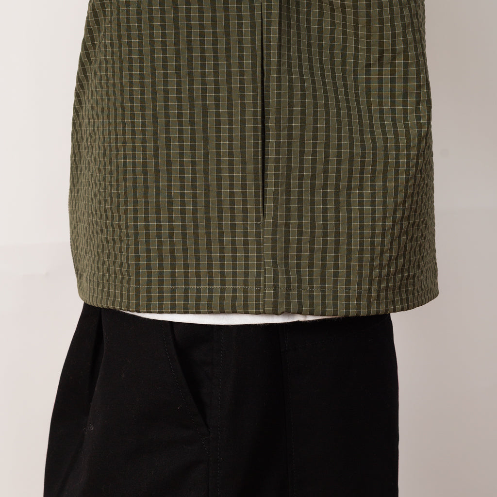 Northside Plaid Hooded Jacket - Olive