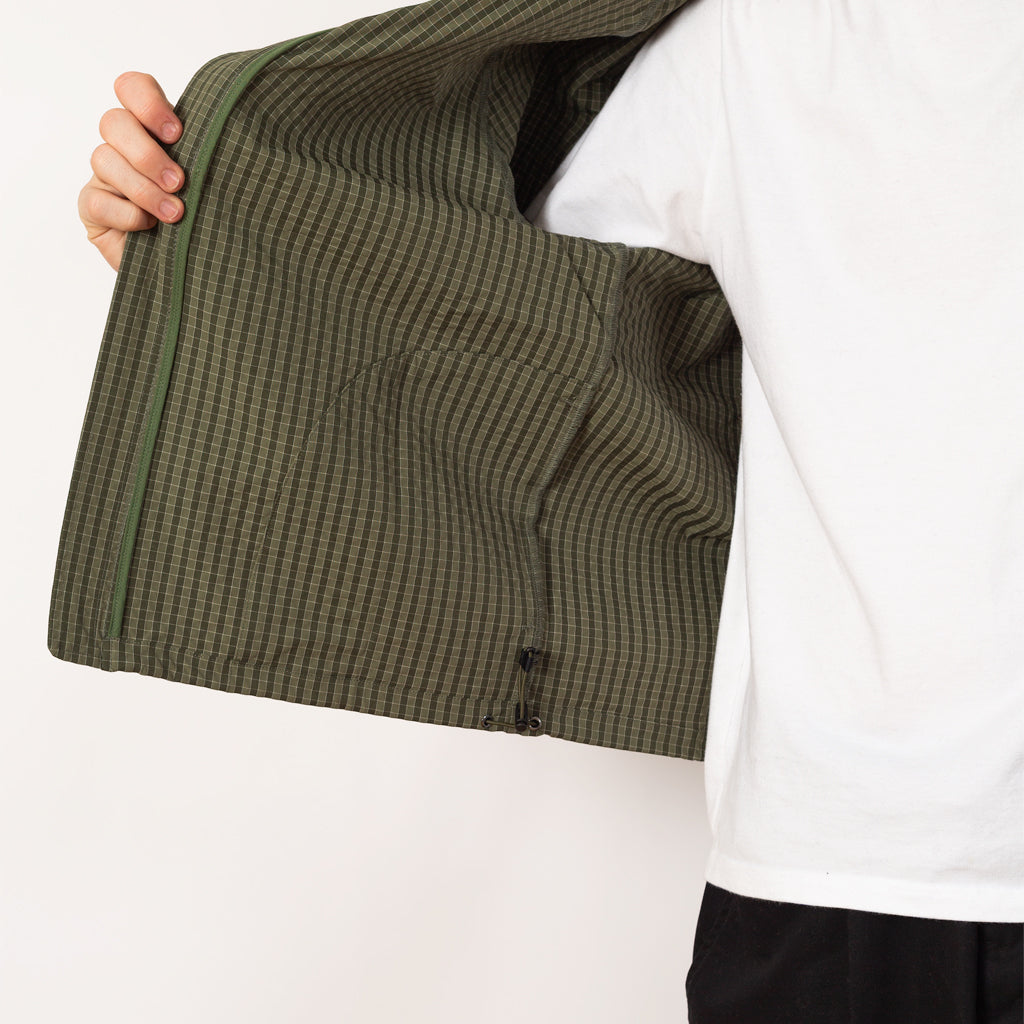 Northside Plaid Hooded Jacket - Olive