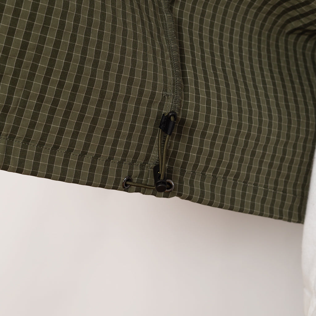 Northside Plaid Hooded Jacket - Olive