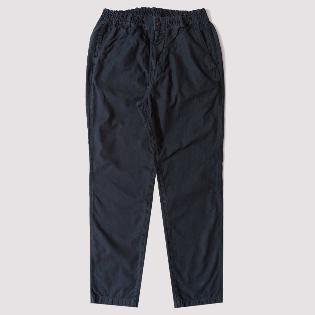 Back Satin Tapered Pants Navy Sage De Cret Peggs