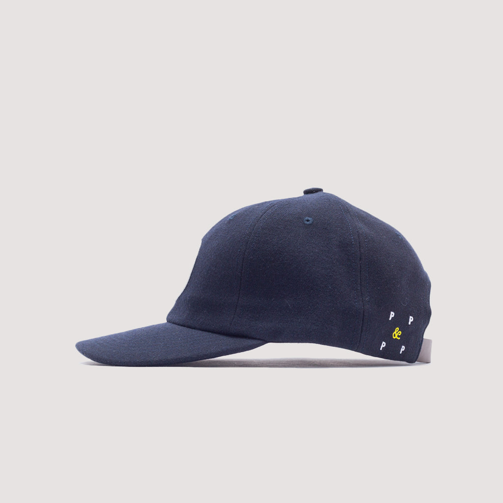 Peggs & son O 6 Panel Cap - Dark Navy/Off White