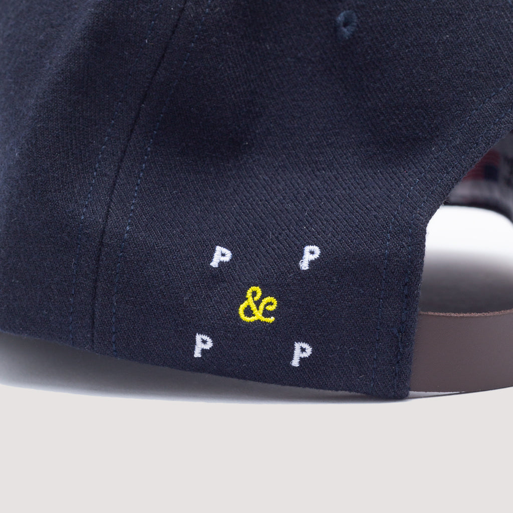 Peggs & son O 6 Panel Cap - Dark Navy/Off White