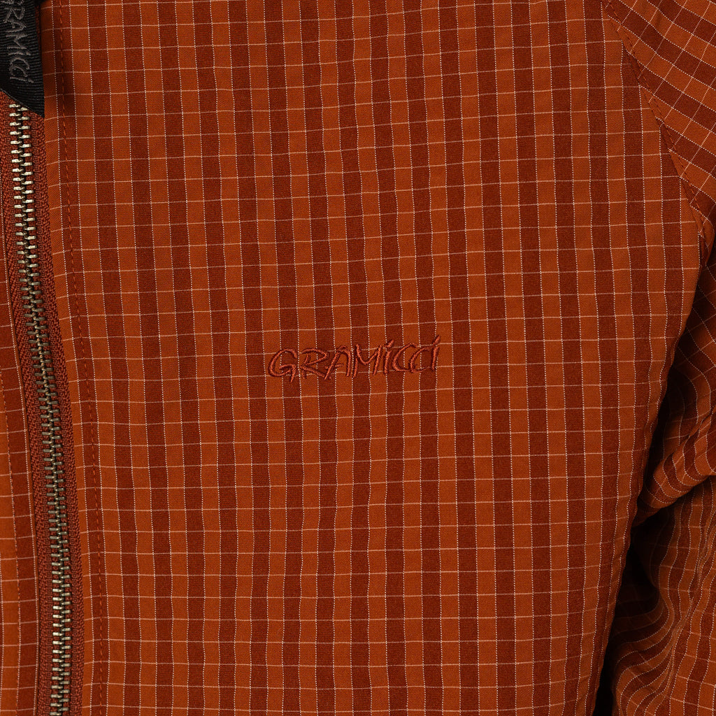 Northside Plaid Hooded Jacket - Brick