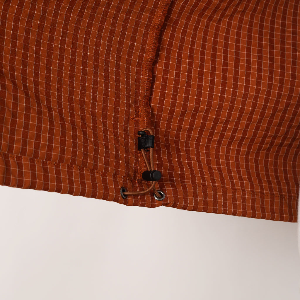 Northside Plaid Hooded Jacket - Brick