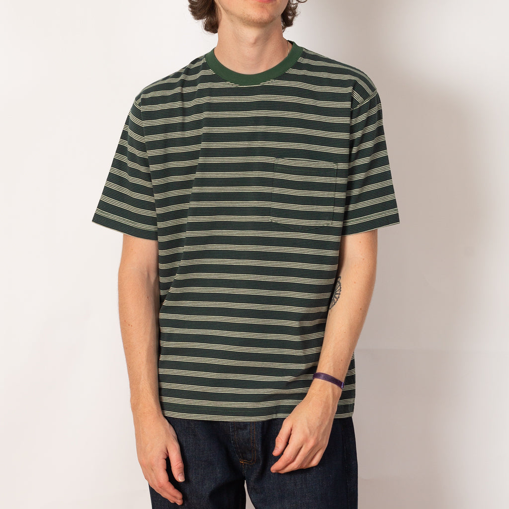 Pocket Tee Pin Stripe - Green
