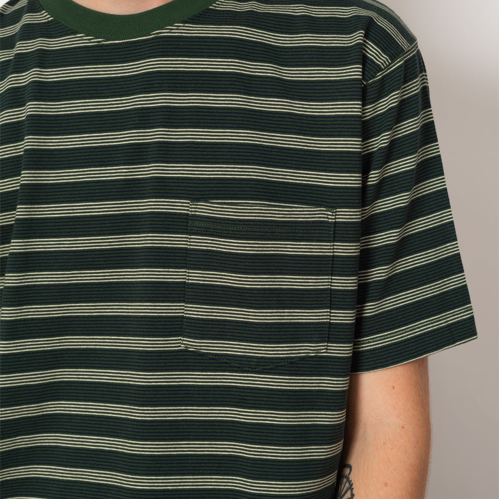Pocket Tee Pin Stripe - Green