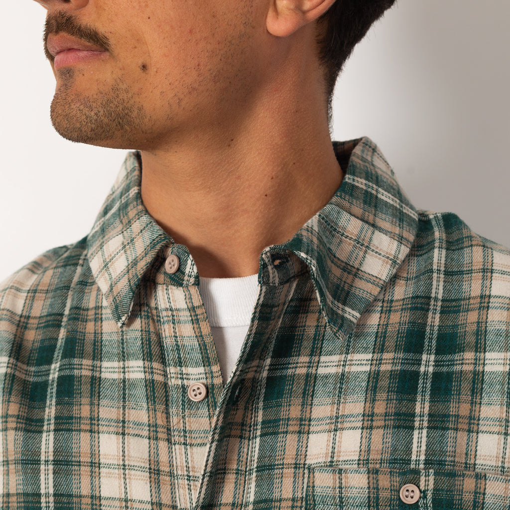 Flannel Shirt - Green Plaid