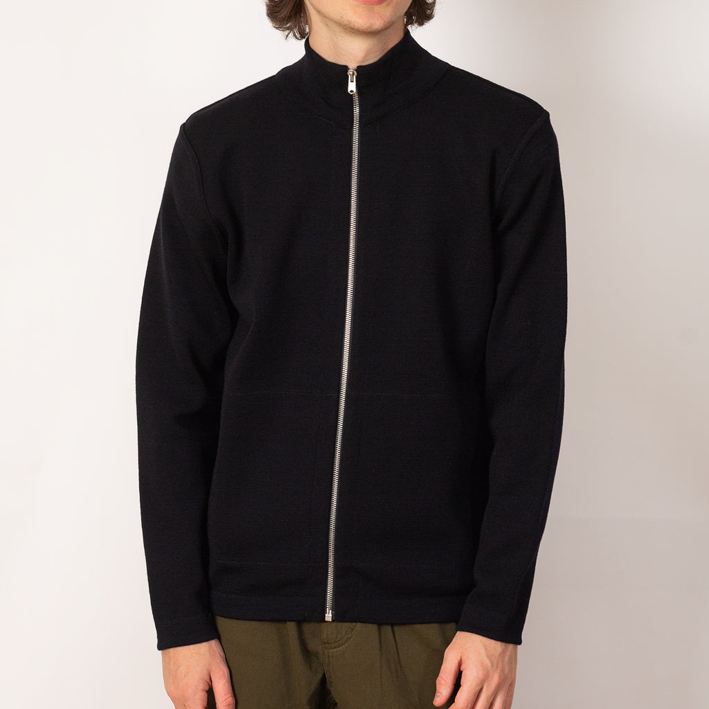 Naval Full Zip - Compact Blue Static