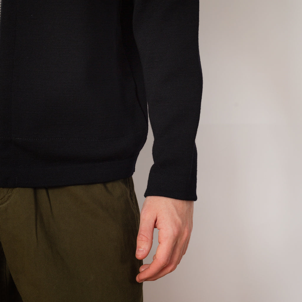 Naval Full Zip - Compact Blue Static