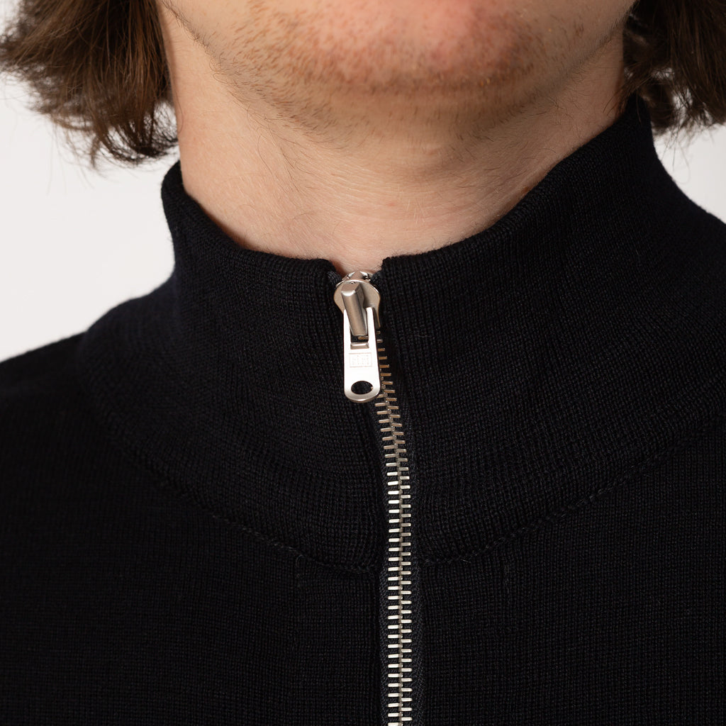Naval Full Zip - Compact Blue Static