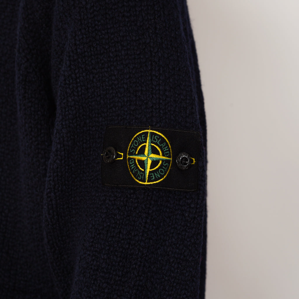 Full Zip Knit - Navy - V0020
