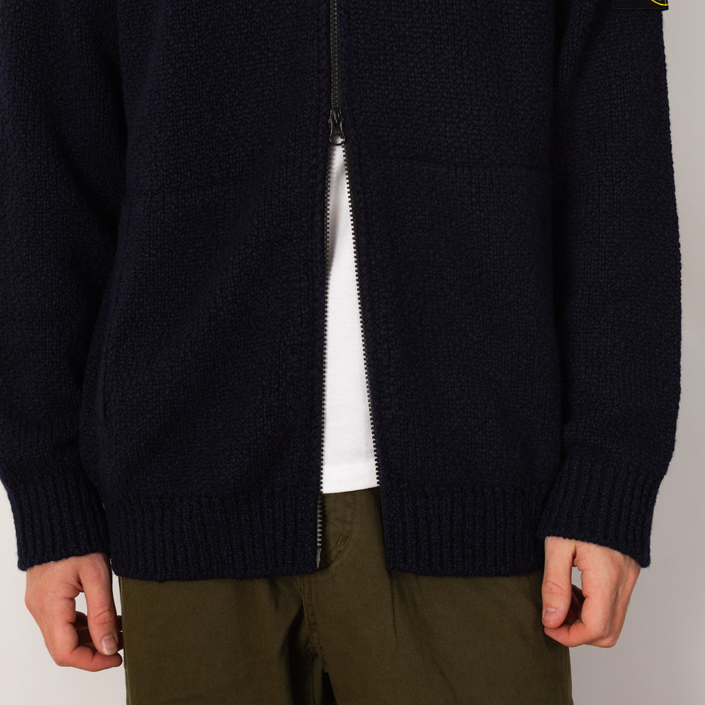 Full Zip Knit - Navy - V0020