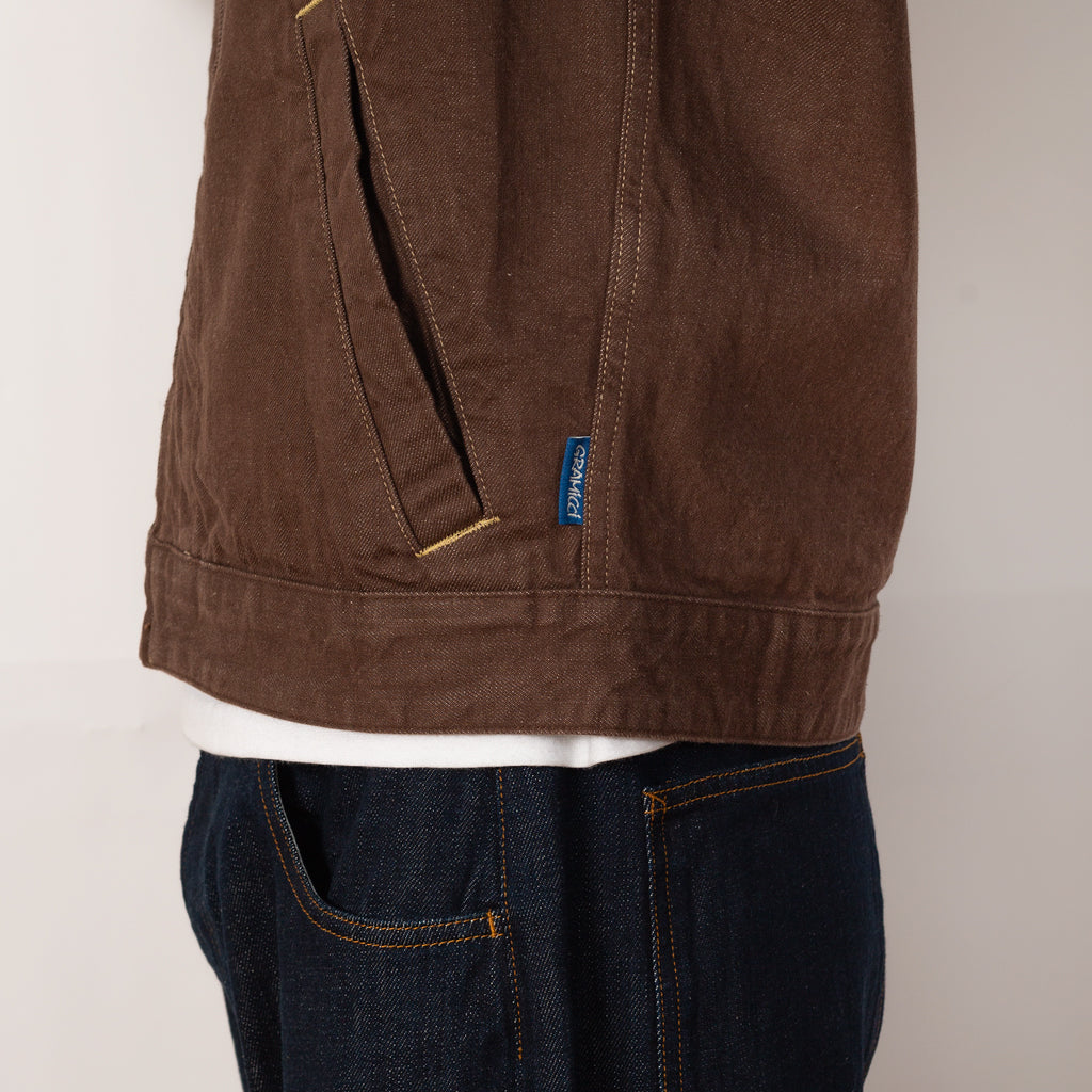 Japanese Slub Denim Jacket - Amber