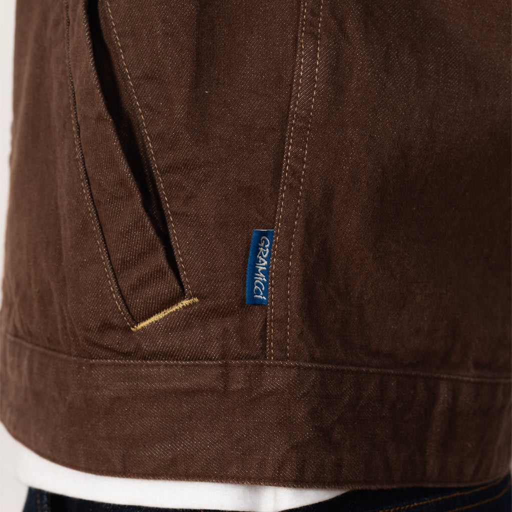 Japanese Slub Denim Jacket - Amber
