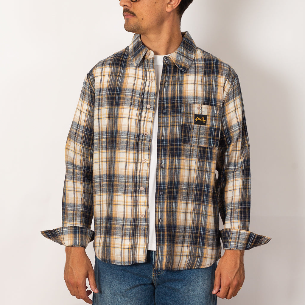 Flannel Shirt - Navy Plaid