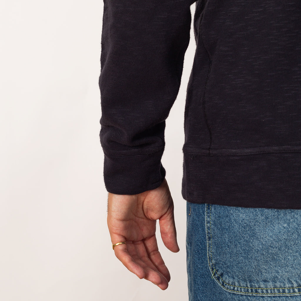 Crew Neck Slub - Ink - V0026