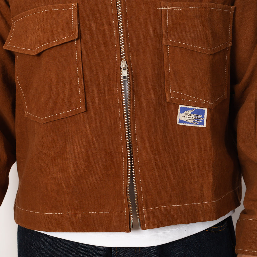 555 Jacket - Brown Wonky Wear